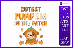 Cutest Pumpkin In The Patch Embroidery Designs For Machine Product Image 1