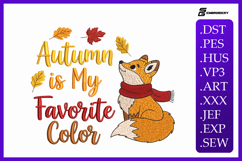 Autumn Is My Favorite Color Embroidery Designs For Machine Product Image 1