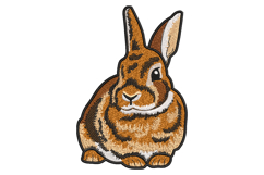 Realistic Rabbit Machine Embroidery Design Product Image 1