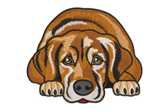 Relaxed Dog Embroidery Designs For Machine Product Image 1