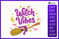 Witch Vibes Embroidery Designs For Machine Product Image 1
