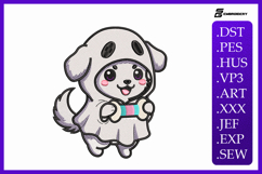 Ghost Puppy - Halloween Embroidery Designs For Machine Product Image 1