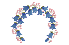 Bluebells embroidery designs for machine Product Image 1