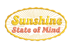 Sunshine State of Mind - Quote Embroidery Design Product Image 1
