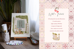 European Spring Garden Watercolor Product Image 2