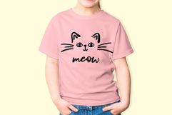 Cat Face SVG Cute Kitty Clipart for Cricut &amp; Crafts SVG, PNG Product Image 3