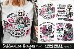 Antisocial Sarcastic PNG Funny Sublimation 4 Designs Product Image 8