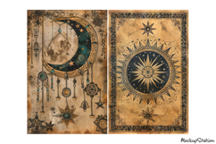 Celestial Old Paper Backgrounds Junk Journal Product Image 3
