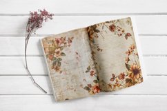 Shabby Autumn Flowers Junk Journal Pages Product Image 3