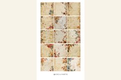 Shabby Autumn Flowers Junk Journal Pages Bundle Product Image 3