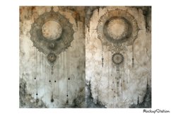 Shabby Victorian Junk Journal Half Pages Backgrounds Product Image 4