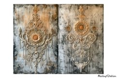 Shabby Victorian Junk Journal Half Pages Backgrounds Product Image 5