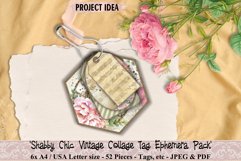 Shabby Chic Printable Collage Tags. 300dpi high quality Digital images that can be used for Junk Journals, Scrapbooking, Cardmaking or other paper crafts.