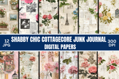 Shabby Chic Cottagecore Junk Journal Digital Papers Product Image 1