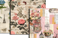 Shabby Chic Cottagecore Junk Journal Digital Papers Product Image 5