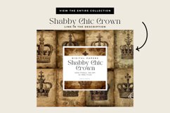 4 Shabby Chic Crown Junk Journal Papers Product Image 3