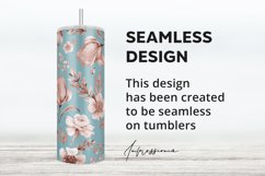 Shabby Chic Floral Mama Tumbler Sublimation Seamless PNG Product Image 2
