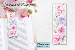 Shabby Chic Rose Bookmark Sublimation Product Image 1