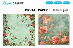 Shabby Chic Digital Paper Product Image 1