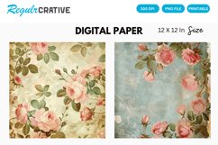Shabby Chic Digital Paper Product Image 1