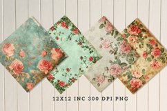 Vintage Shabby Chic Digital Paper Bundle Product Image 4
