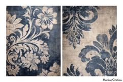 Shabby Backgrounds, Vintage Baroque Digital Papers Product Image 2