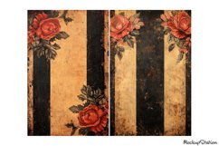 Victorian Gothcore Shabby Paper Junk Journal Page, Vintage Product Image 2