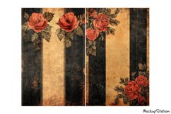 Victorian Gothcore Shabby Paper Junk Journal Page, Vintage Product Image 3