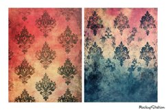 Shabby Abstract Background Junk Journal Pages, Scrapbook JPG Product Image 3