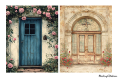 Old Door Junk Journal Pages | Vintage Scrapbooking JPG Product Image 2