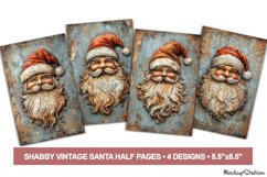 Santa Junk Journal Pages | Vintage Christmas Winter Papers Product Image 1