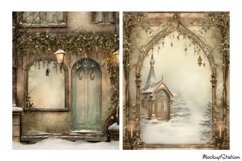 Christmas Cottagecore Junk Journal Pages | Shabby Winter JPG Product Image 3