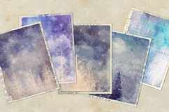 Shabby Winter Journal Digital Paper Product Image 2