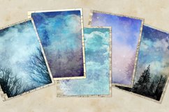 Shabby Winter Journal Digital Paper Product Image 5