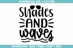 Shades and waves SVG, Travel SVG, Funny Travel SVG Product Image 1