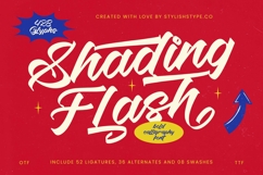 Shading Flash - Bold Calligraphy Font Product Image 1