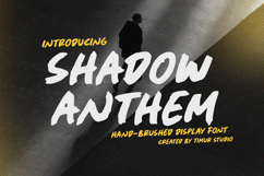 Shadow Anthem - Handbrushed Display Font Product Image 1