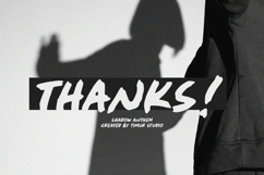 Shadow Anthem - Handbrushed Display Font Product Image 7