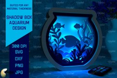 Shadow Box Aquarium Paper Cut Bundle. 3D Light Box SVG Product Image 4