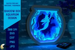 Shadow Box Aquarium Paper Cut Bundle. 3D Light Box SVG Product Image 8