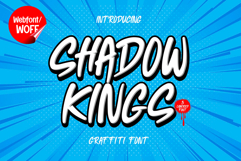 Shadow Kings | Monoline Shadowed Webfont for Bold Modern Product Image 1