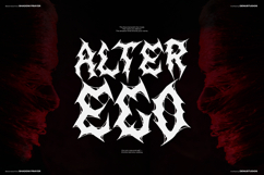 Shadow Prayer | Black Metal Font Product Image 2
