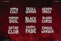 Shadow Prayer | Black Metal Font Product Image 5