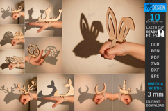 Shadow Theater Accessories Laser Cut Bundle | 3D Puppets SVG Product Image 1