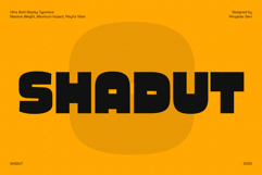 Shadut Ultra Bold Display Typeface Product Image 1