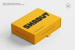 Shadut Ultra Bold Display Typeface Product Image 2
