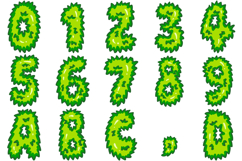 Shaggy Hair Alphabet Lettering Font Monster Halloween ABC Product Image 4