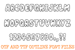 Shaggy Yeti Alphabet Lettering Font Furry Monster ABC OTF Product Image 2
