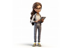 3D pixar Character Child Girl with relevant environment Product Image 1