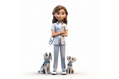 3D pixar Character Child Girl with relevant environment Product Image 1
